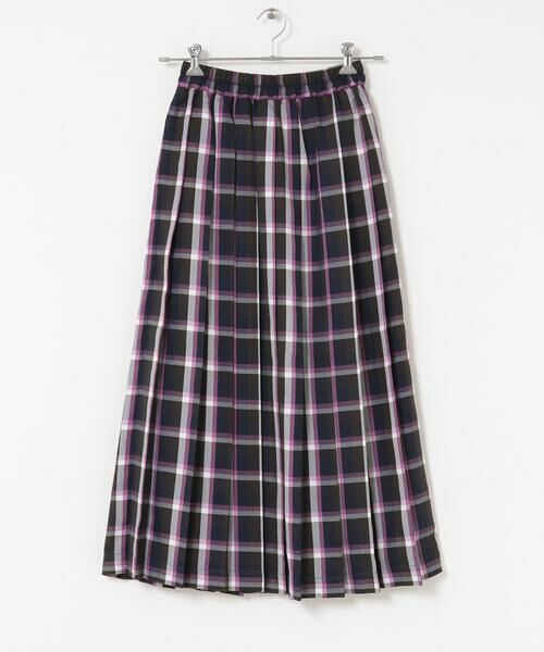 Sonny Label/サニーレーベル チェックプリーツイージースカート ブラウン系その他 38 Sonny Label/サニーレーベル チェックプリーツイージースカート ブラウン系その他 38