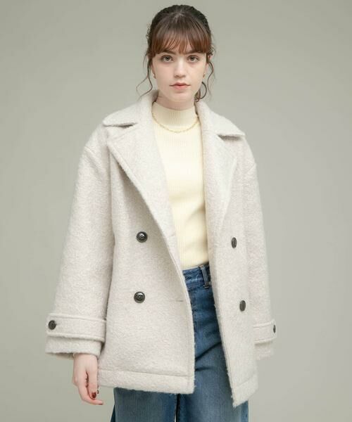 Sonny Label / サニーレーベル その他アウター | ウールライクカーリーシャギーコクーンコート | 詳細2