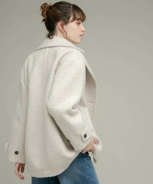 Sonny Label / サニーレーベル その他アウター | ウールライクカーリーシャギーコクーンコート | 詳細4