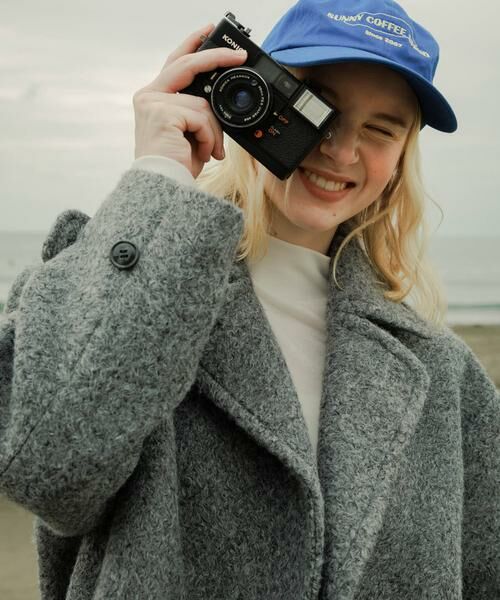 Sonny Label / サニーレーベル その他アウター | ウールライクカーリーシャギーコクーンコート | 詳細13