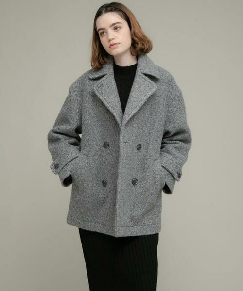 Sonny Label/サニーレーベル ウールライクカーリーシャギーコクーンコート グレー FREE Sonny Label/サニーレーベル ウールライクカーリーシャギーコクーンコート グレー FREE