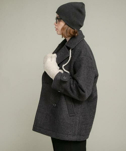 Sonny Label / サニーレーベル その他アウター | ウールライクカーリーシャギーコクーンコート | 詳細25