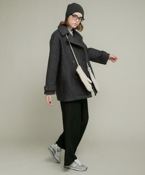 Sonny Label / サニーレーベル その他アウター | ウールライクカーリーシャギーコクーンコート | 詳細29