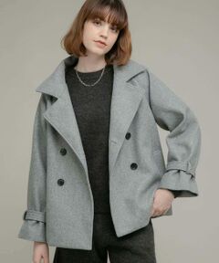 Sonny Label / サニーレーベル その他アウター | メルトンジャージースタンドカラーコート