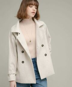 Sonny Label / サニーレーベル その他アウター | メルトンジャージースタンドカラーコート