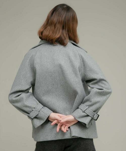 Sonny Label / サニーレーベル その他アウター | メルトンジャージースタンドカラーコート | 詳細4
