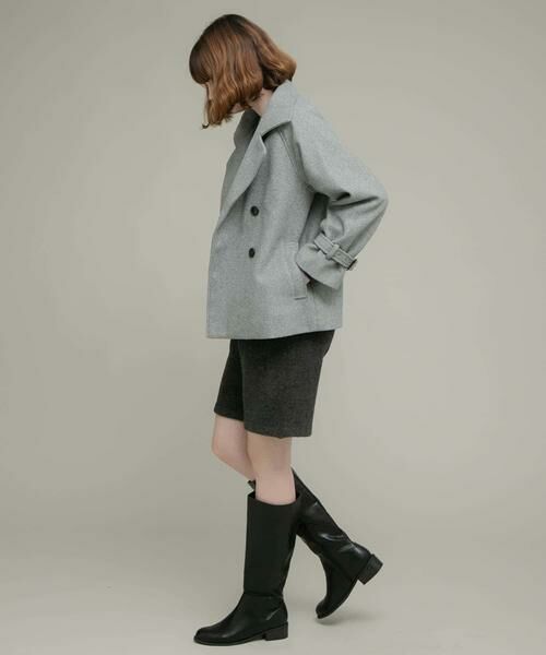 Sonny Label / サニーレーベル その他アウター | メルトンジャージースタンドカラーコート | 詳細6