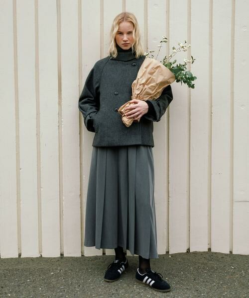 Sonny Label / サニーレーベル その他アウター | メルトンジャージースタンドカラーコート | 詳細12