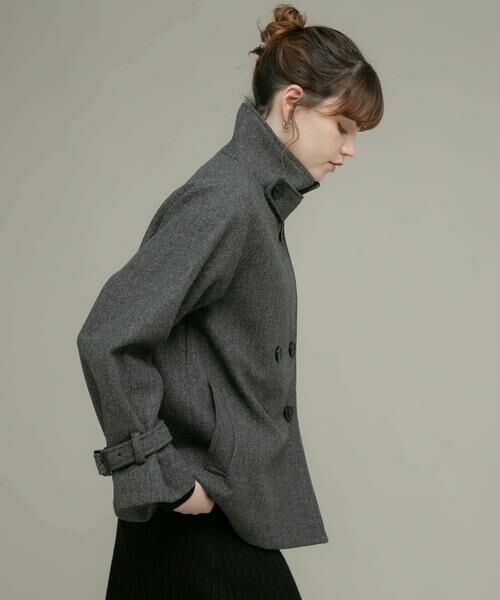Sonny Label / サニーレーベル その他アウター | メルトンジャージースタンドカラーコート | 詳細13