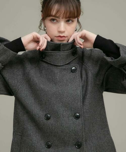 Sonny Label / サニーレーベル その他アウター | メルトンジャージースタンドカラーコート | 詳細14