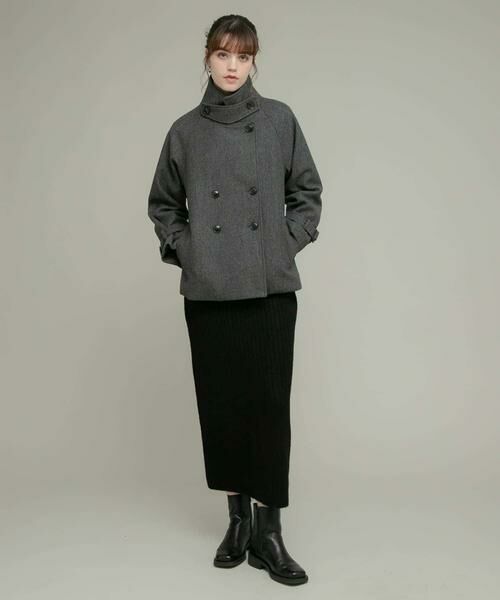 Sonny Label / サニーレーベル その他アウター | メルトンジャージースタンドカラーコート | 詳細16