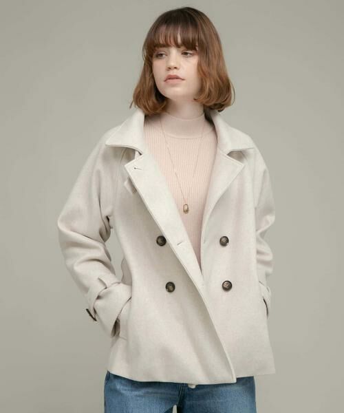 Sonny Label / サニーレーベル その他アウター | メルトンジャージースタンドカラーコート | 詳細22