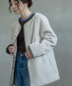 Sonny Label / サニーレーベル その他アウター | リバーシブルボア撥水キルティングコート