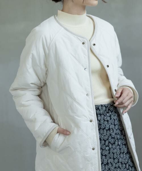 Sonny Label / サニーレーベル その他アウター | リバーシブルボア撥水キルティングコート | 詳細1