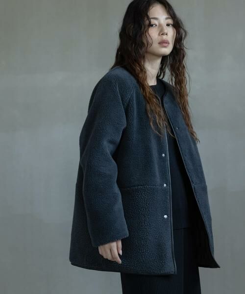 Sonny Label / サニーレーベル その他アウター | リバーシブルボア撥水キルティングコート | 詳細14