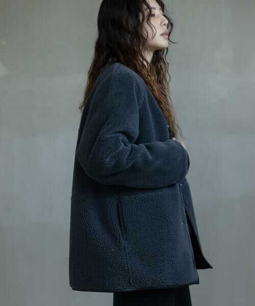 Sonny Label / サニーレーベル その他アウター | リバーシブルボア撥水キルティングコート | 詳細15