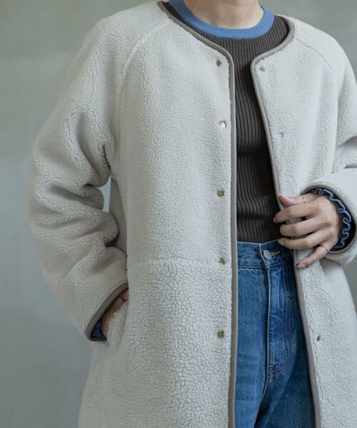 Sonny Label / サニーレーベル その他アウター | リバーシブルボア撥水キルティングコート | 詳細23