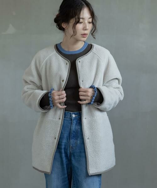 Sonny Label / サニーレーベル その他アウター | リバーシブルボア撥水キルティングコート | 詳細24