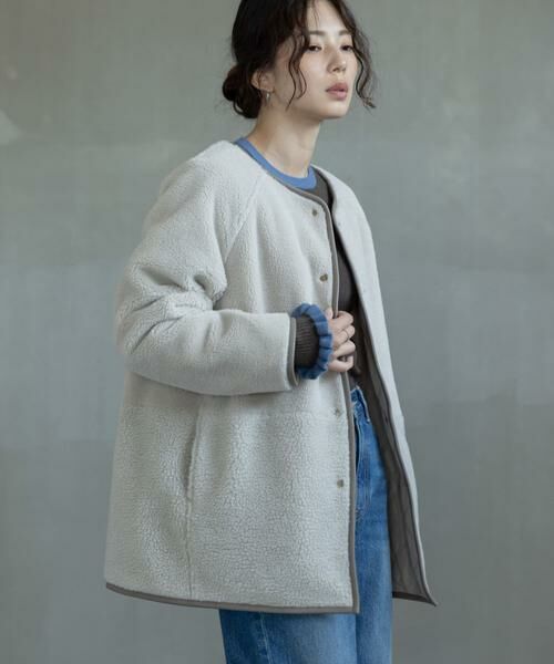 Sonny Label / サニーレーベル その他アウター | リバーシブルボア撥水キルティングコート | 詳細25