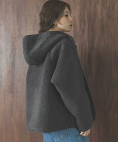 Sonny Label / サニーレーベル その他アウター | ムートンリバーシブルフーディーコート