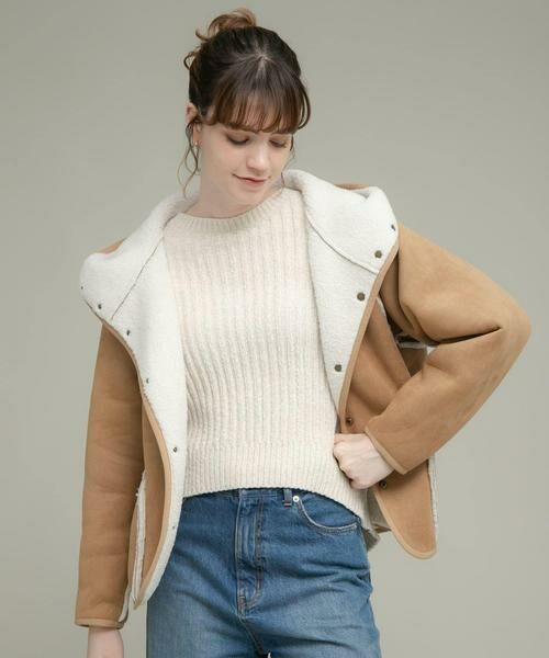 Sonny Label / サニーレーベル その他アウター | ムートンリバーシブルフーディーコート | 詳細2