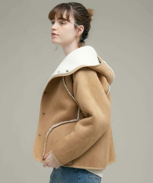 Sonny Label / サニーレーベル その他アウター | ムートンリバーシブルフーディーコート | 詳細3