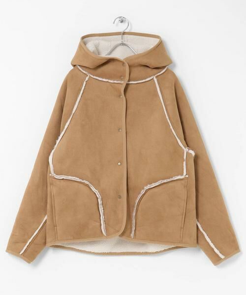 Sonny Label / サニーレーベル その他アウター | ムートンリバーシブルフーディーコート | 詳細8