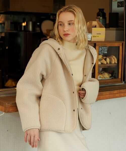 Sonny Label / サニーレーベル その他アウター | ムートンリバーシブルフーディーコート | 詳細13