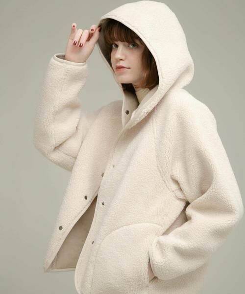 Sonny Label / サニーレーベル その他アウター | ムートンリバーシブルフーディーコート | 詳細14