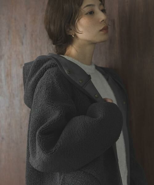 Sonny Label / サニーレーベル その他アウター | ムートンリバーシブルフーディーコート | 詳細25