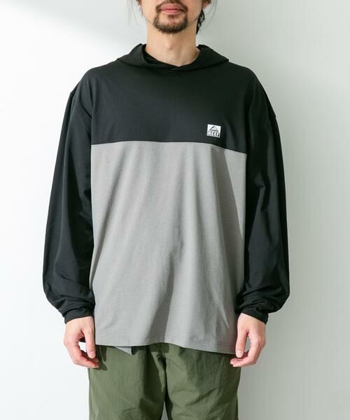 Sonny Label / サニーレーベル パーカー | 『吸収速乾/UVカット機能』REEF　バイカラーラッシュフーディ | 詳細1