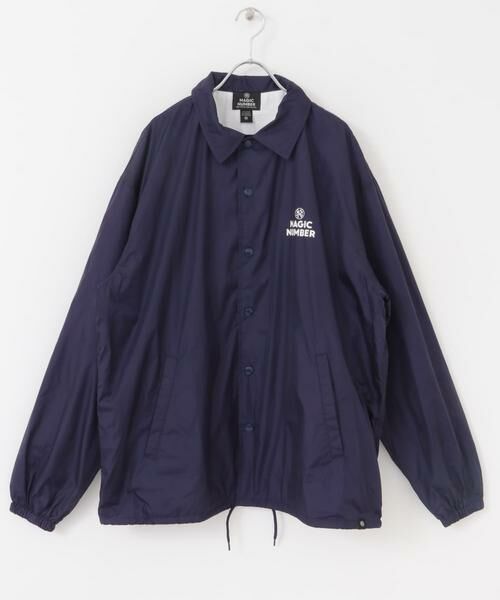 Sonny Label / サニーレーベル ナイロンジャケット | MAGIC NUMBER SEEYOUINTHEWATER COACH JACKET(ネイビー)