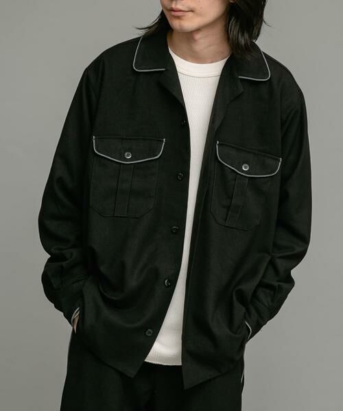 Sonny Label/サニーレーベル ARMY TWILL TR Parade Shirts ブラック M Sonny Label/サニーレーベル ARMY TWILL TR Parade Shirts ブラック M