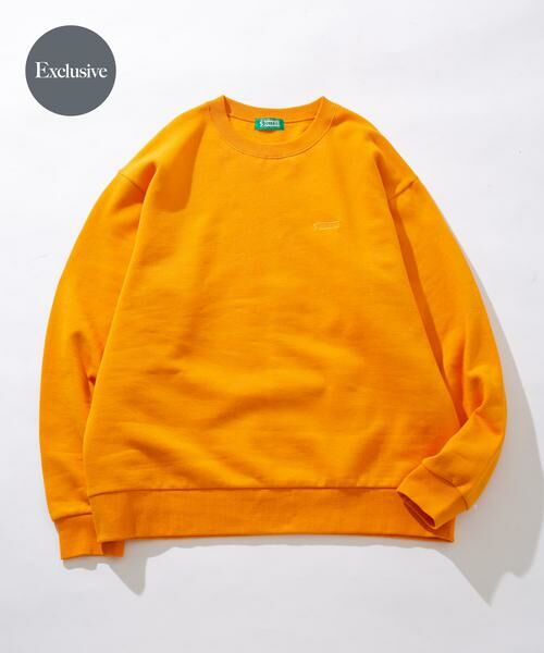 Sonny Label/サニーレーベル 『別注』SOLIFOR×Sonny Label 裏起毛スウェットプルオーバー イエロー M Sonny Label/サニーレーベル 『別注』SOLIFOR×Sonny Label 裏起毛スウェットプルオーバー イエロー M