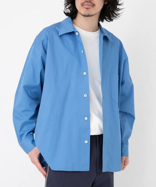 Sonny Label/サニーレーベル ARMY TWILL Light Twill Utility Shirts ブルー M Sonny Label/サニーレーベル ARMY TWILL Light Twill Utility Shirts ブルー M