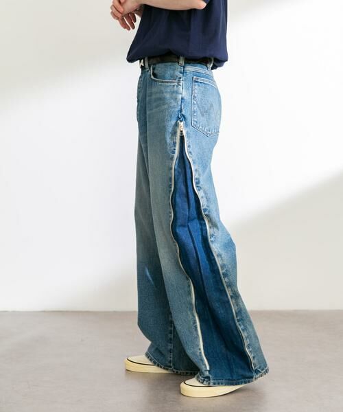 Sonny Label / サニーレーベル デニムパンツ | Wrangler　WREMAKE SIDE ZIP FLARE | 詳細2