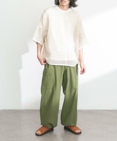 Sonny Label / サニーレーベル Tシャツ | ARMY TWILL　Cotton Mesh T-shirts | 詳細2