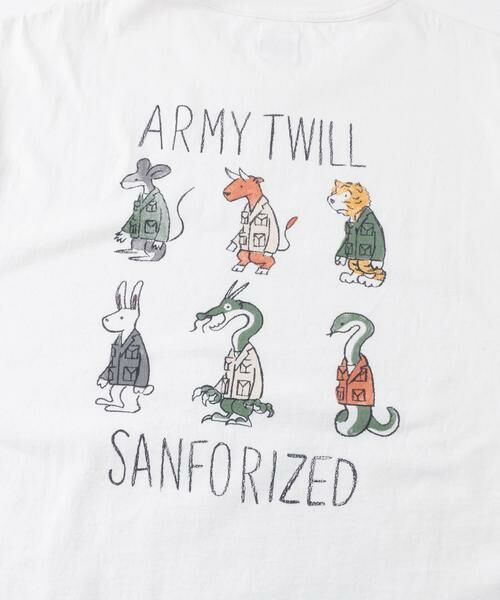 Sonny Label / サニーレーベル Tシャツ | 『別注』ARMY TWILL×Sonny Label　Print T-shirts | 詳細4