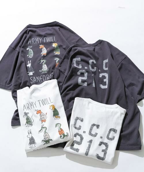 Sonny Label / サニーレーベル Tシャツ | 『別注』ARMY TWILL×Sonny Label　Print T-shirts | 詳細25