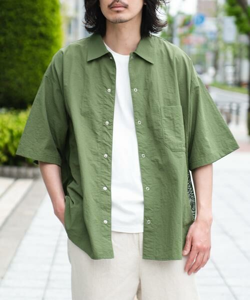 Sonny Label / サニーレーベル シャツ・ブラウス | ARMY TWILL　Nylon OX Mesh H/S Shirts | 詳細1