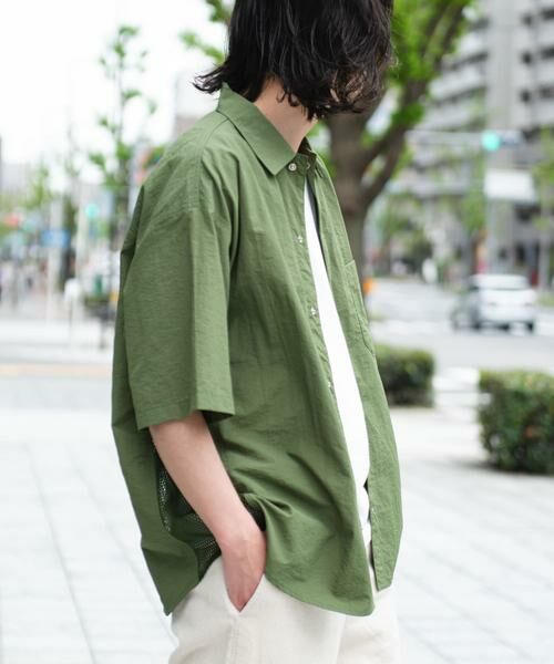Sonny Label / サニーレーベル シャツ・ブラウス | ARMY TWILL　Nylon OX Mesh H/S Shirts | 詳細2