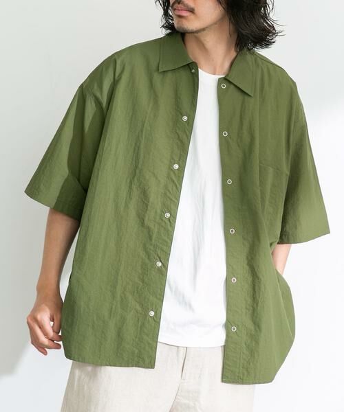 Sonny Label / サニーレーベル シャツ・ブラウス | ARMY TWILL　Nylon OX Mesh H/S Shirts | 詳細3