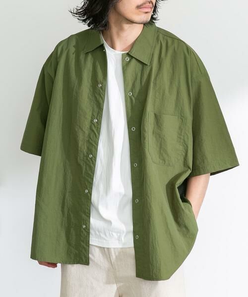 Sonny Label / サニーレーベル シャツ・ブラウス | ARMY TWILL　Nylon OX Mesh H/S Shirts | 詳細4