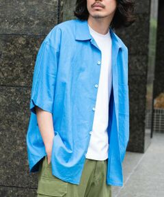 Sonny Label / サニーレーベル シャツ・ブラウス | ARMY TWILL　Cotton Linen Slab Shirts