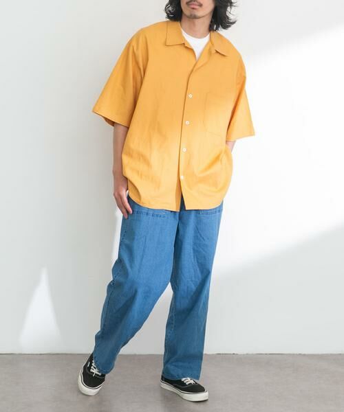 Sonny Label / サニーレーベル シャツ・ブラウス | ARMY TWILL　Cotton Linen Slab Shirts | 詳細3