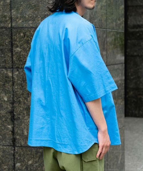 Sonny Label / サニーレーベル シャツ・ブラウス | ARMY TWILL　Cotton Linen Slab Shirts | 詳細8