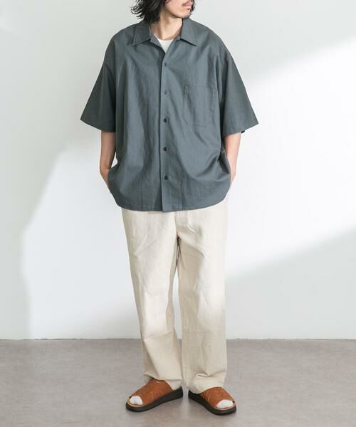 Sonny Label / サニーレーベル シャツ・ブラウス | ARMY TWILL　Cotton Linen Slab Shirts | 詳細24