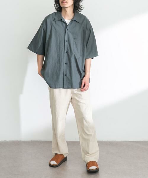 Sonny Label / サニーレーベル シャツ・ブラウス | ARMY TWILL　Cotton Linen Slab Shirts | 詳細25