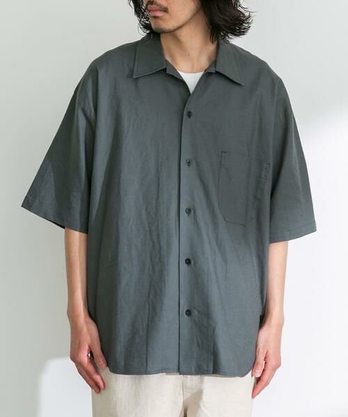 Sonny Label / サニーレーベル シャツ・ブラウス | ARMY TWILL　Cotton Linen Slab Shirts | 詳細27