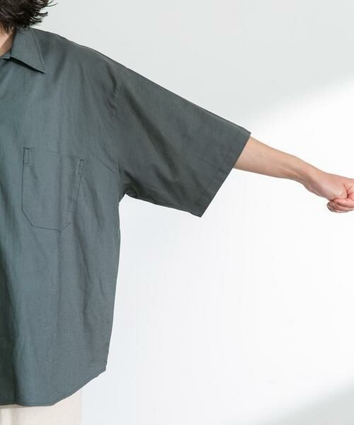 Sonny Label / サニーレーベル シャツ・ブラウス | ARMY TWILL　Cotton Linen Slab Shirts | 詳細30